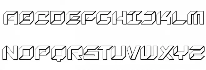 New York Escape 3D Schriftart Groß