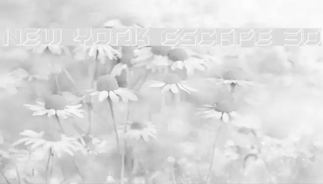 New York Escape 3D Font examples