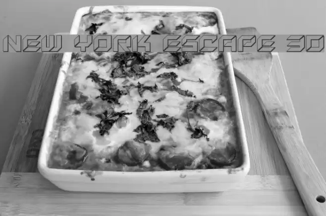 New York Escape 3D Font examples