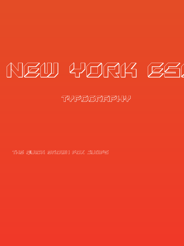 New York Escape 3D Poster