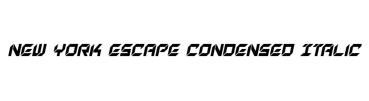 New York Escape Condensed Italic  Frei Schriftart Herunterladen