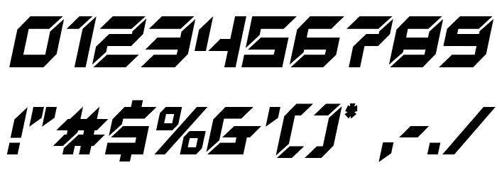 New York Escape Condensed Italic Font OTHER CHARS
