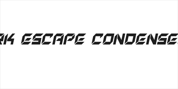 New York Escape Condensed Italic Logo