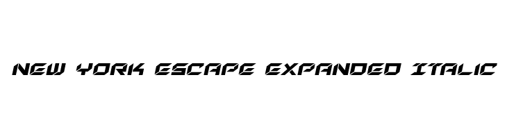 New York Escape Expanded Italic  Frei Schriftart Herunterladen