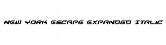 New York Escape Expanded Italic 