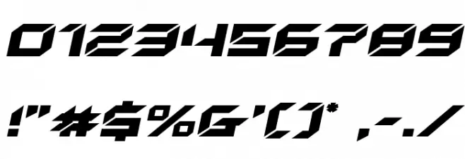 New York Escape Expanded Italic Font OTHER CHARS