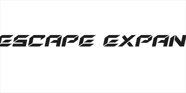 New York Escape Expanded Italic Logo