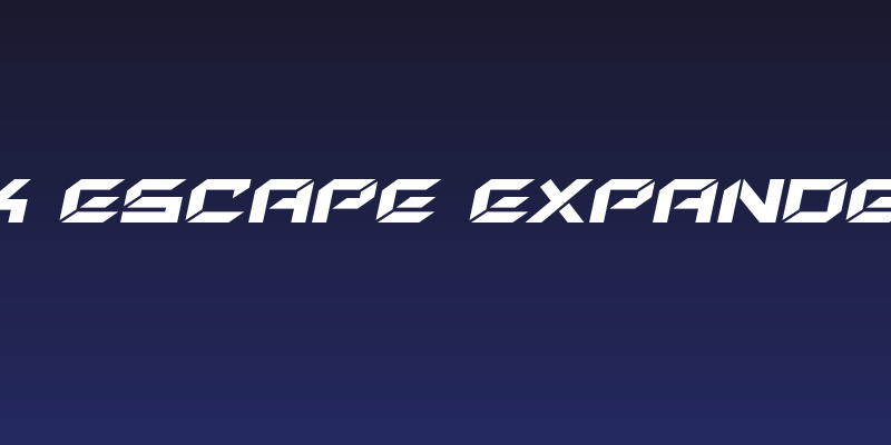 New York Escape Expanded Italic Social Header