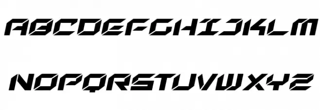 New York Escape Expanded Italic Schriftart Groß