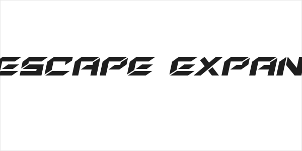 New York Escape Expanded Italic Logo
