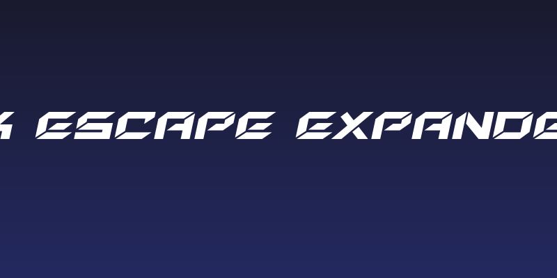 New York Escape Expanded Italic Social Header