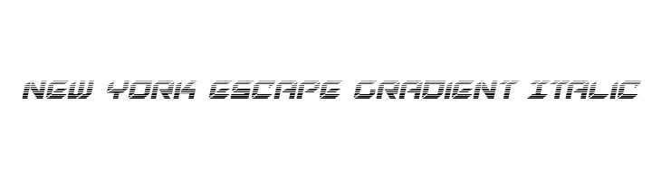 New York Escape Gradient Italic Fonte