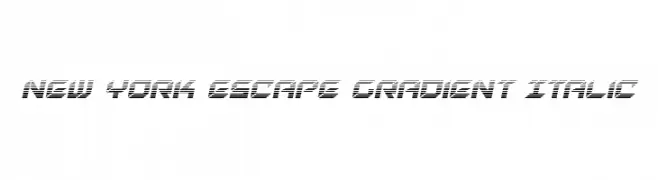 New York Escape Gradient Italic  Frei Schriftart Herunterladen