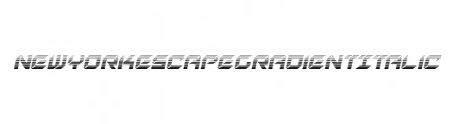 New York Escape Gradient Italic  Frei Schriftart Herunterladen