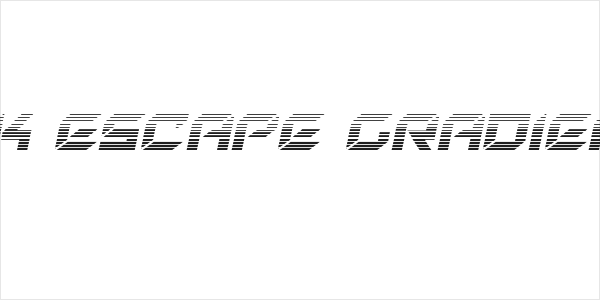 New York Escape Gradient Italic Logo