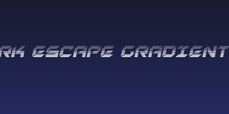 New York Escape Gradient Italic Social Header