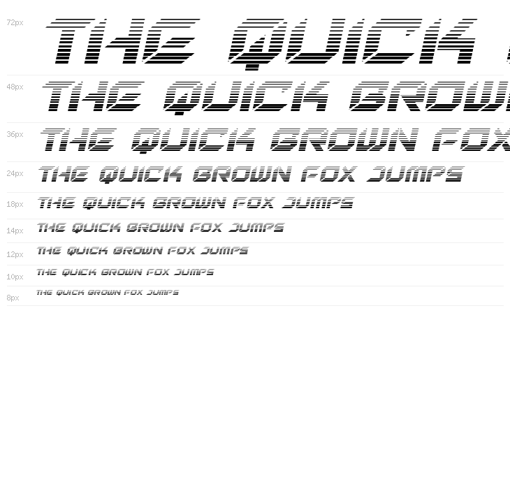 New York Escape Gradient Italic Waterfall