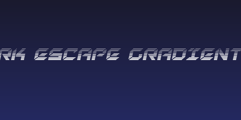 New York Escape Gradient Italic Social Header