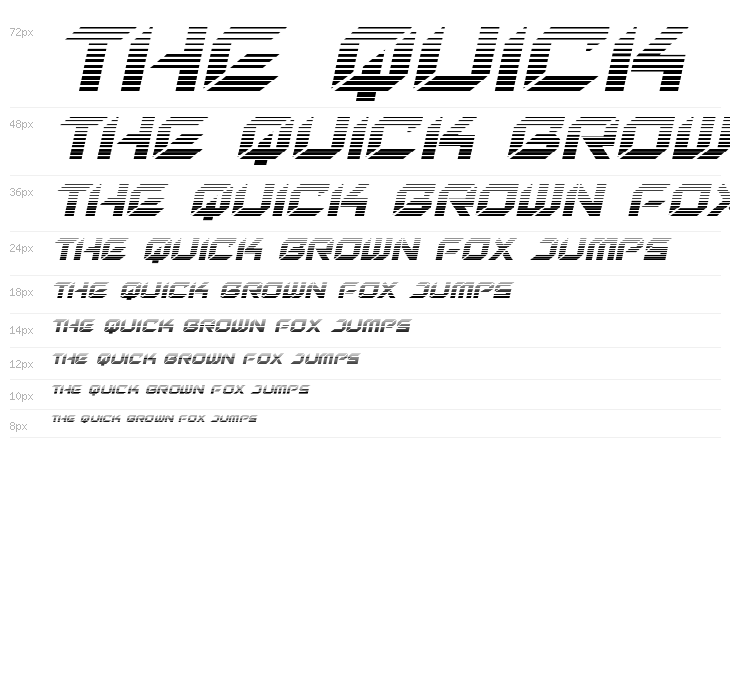 New York Escape Gradient Italic Waterfall