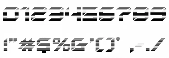 New York Escape Gradient Font OTHER CHARS