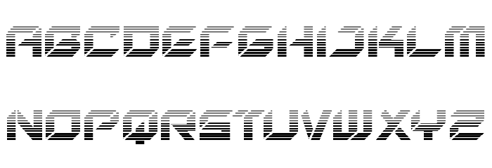 New York Escape Gradient Font LOWERCASE