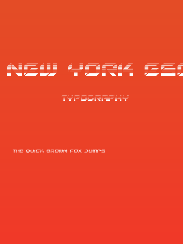 New York Escape Gradient Poster