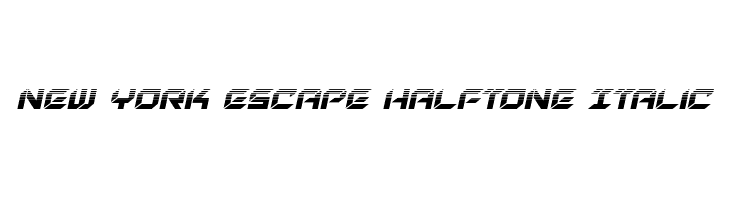 New York Escape Halftone Italic  baixar fontes gratis