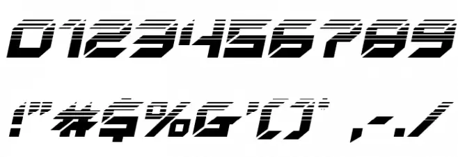 New York Escape Halftone Italic Font OTHER CHARS