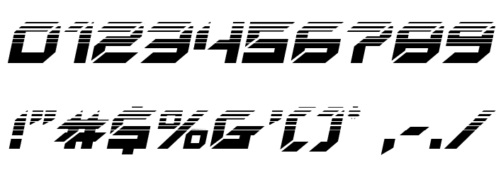 New York Escape Halftone Italic Font OTHER CHARS