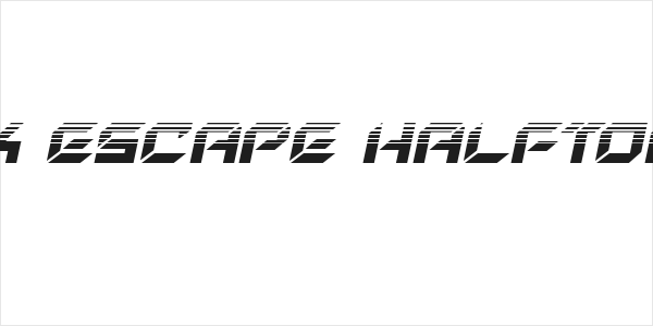 New York Escape Halftone Italic Logo