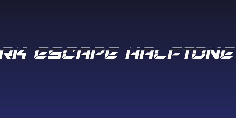 New York Escape Halftone Italic Social Header