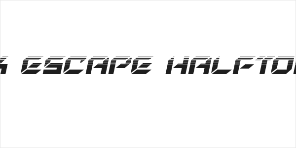New York Escape Halftone Italic Logo
