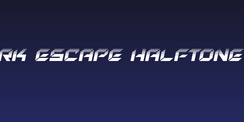 New York Escape Halftone Italic Social Header