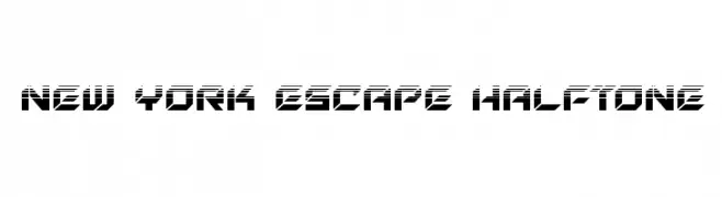 New York Escape Halftone  Fuentes Gratis Descargar