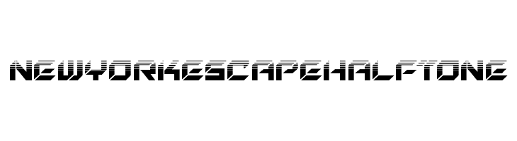 New York Escape Halftone  フリーフォントのダウンロード