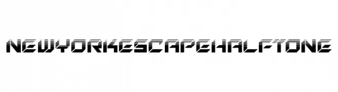 New York Escape Halftone  नि: शुल्क फ़ॉन्ट्स डाउनलोड