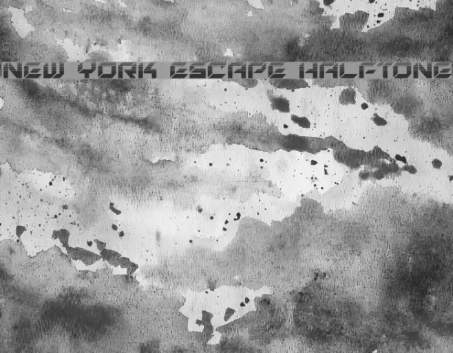 New York Escape Halftone Font examples