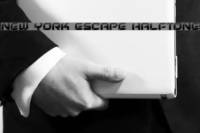 New York Escape Halftone Font examples