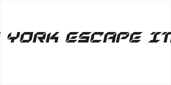 New York Escape Italic Logo
