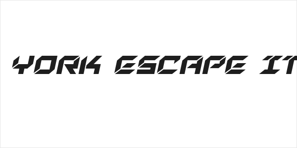 New York Escape Italic Logo