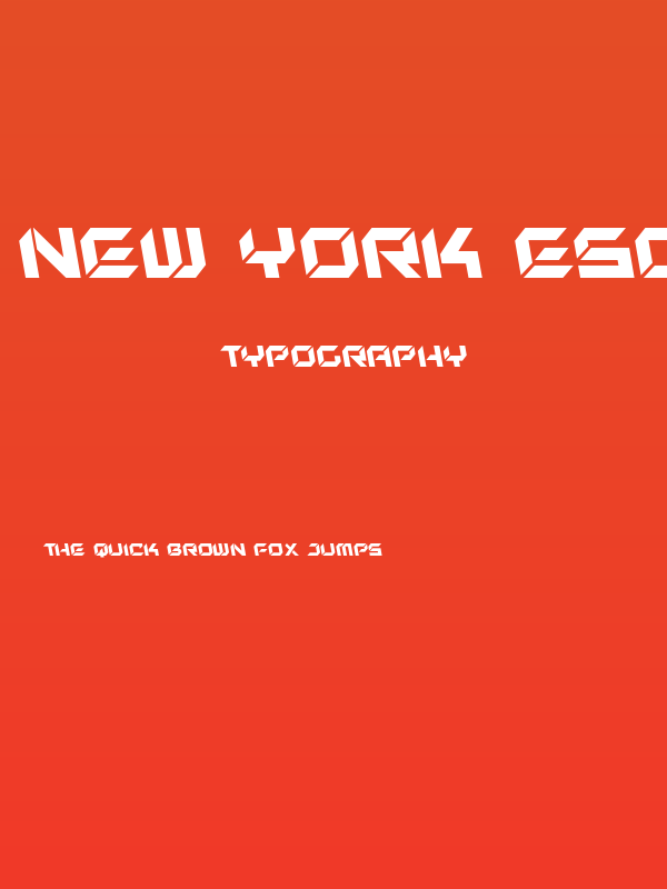 New York Escape Leftalic Poster