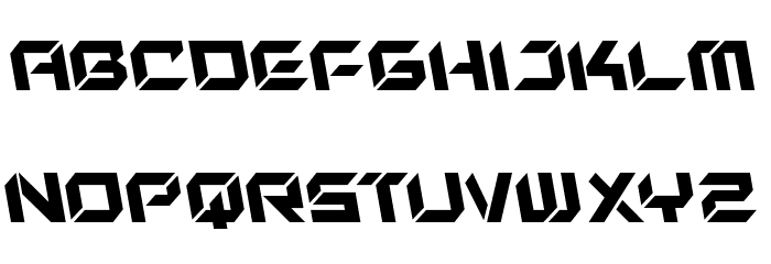 New York Escape Leftalic Font LOWERCASE