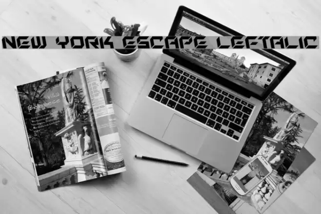 New York Escape Leftalic Font examples