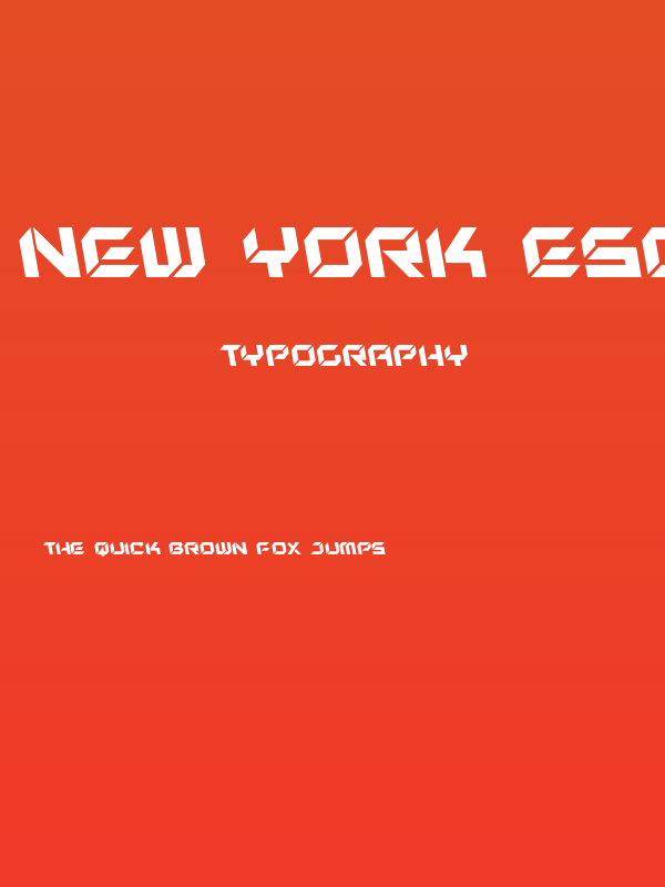 New York Escape Leftalic Poster