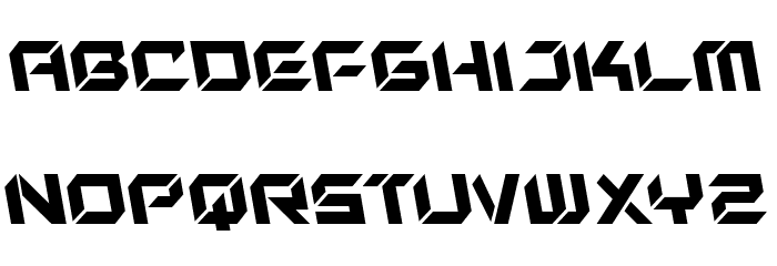 New York Escape Leftalic Font LOWERCASE