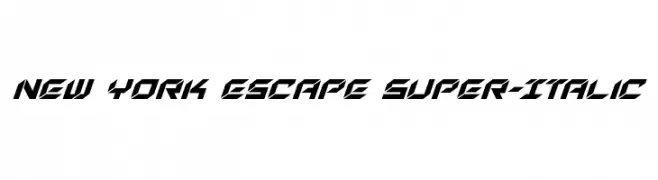 New York Escape Super-Italic  Fuentes Gratis Descargar