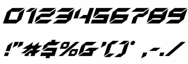 New York Escape Super-Italic Font OTHER CHARS