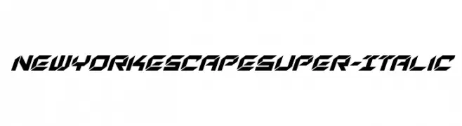 New York Escape Super-Italic  baixar fontes gratis