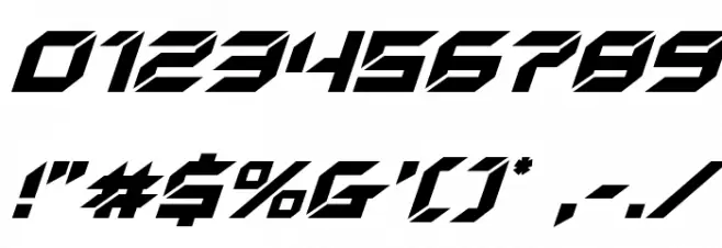 New York Escape Super-Italic Font OTHER CHARS