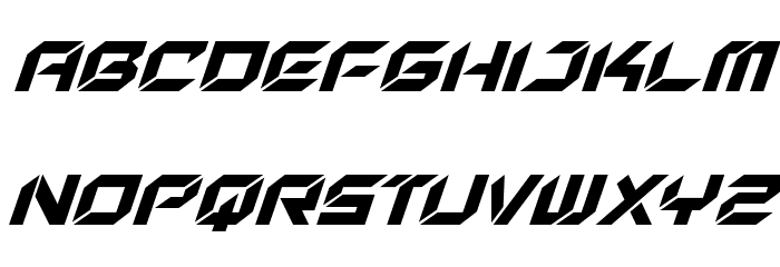 New York Escape Super-Italic Font LOWERCASE